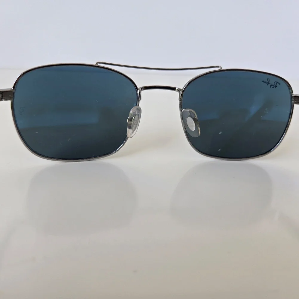 Ray-Ban Gunmetal Frame Sunglasses Blue Lens - Picture 3 of 13